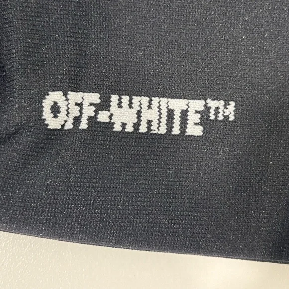 New in box! Off-white, Diagonals Mid Socks, black, size U - Picture 1 of 11
